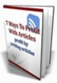 Thumbnail 7 Ways to Profit With Articles PLR