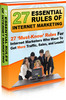 Thumbnail 27 Essential Rules for Internet Marketing plr