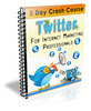 Thumbnail Twitter Crash Course - eCourse (PLR) Thumbnail Twitter Crash Course - eCourse (PLR)