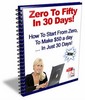 Thumbnail Zero to FIfty in 30 Days (PLR)
