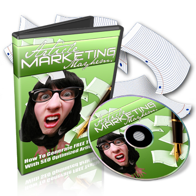Product picture Article Marketing Mayhem - Video Series PLR