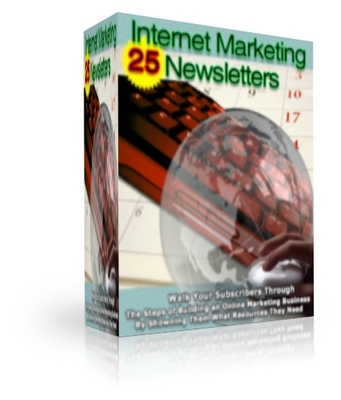 Product picture 25 Internet Marketing Newsletters (PLR)