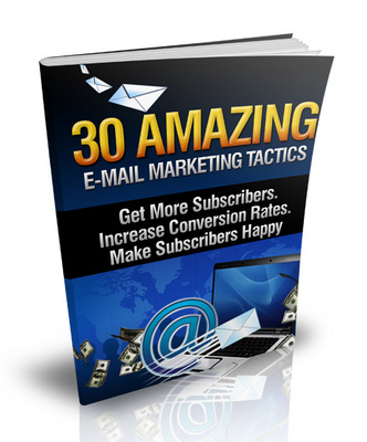 Product picture 30 Amazing Email Marketing Tactics With Mrr