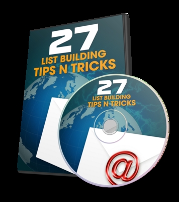 Product picture 27 List Building Tips n Tricks - Video Series (PLR)