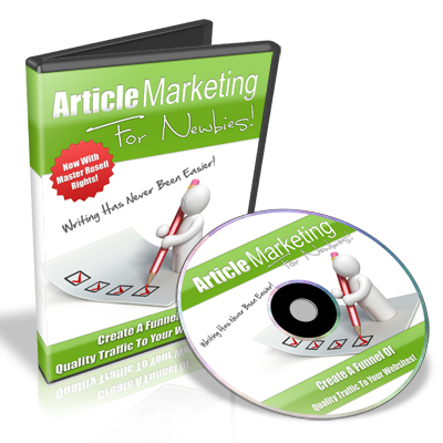 Product picture Article Marketing for Newbies - Video Series PLR