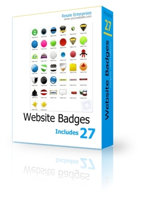 Product picture 27 Web Page Badges (PLR)