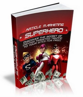 Product picture Article Marketing Superhero plr