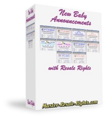Product picture Baby Announcement Websites plr