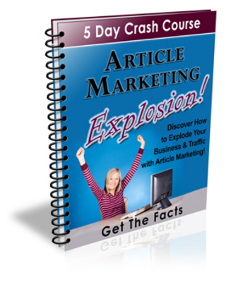 Product picture Article Marketing Explosion - eCourse (PLR)