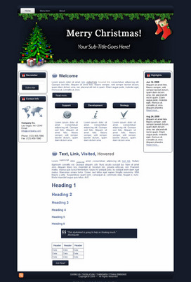 Product picture Christmas Tree - Website Template PLR  