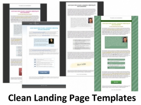 Product picture Clean Landing Page Templates (PLR) 