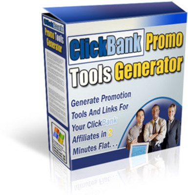 Product picture ClickBank Promo Tools Generator PLR  