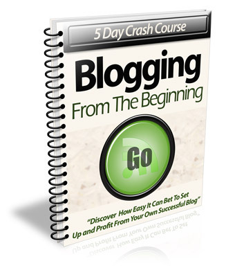 Product picture Blogging From the Beginning - eCourse (PLR)