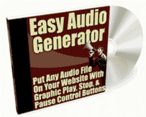 Product picture Easy Audio Generator PLR 