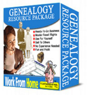 Product picture Genealogy Resource Package plr 