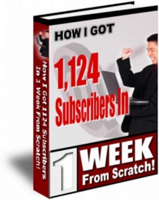 Product picture How I Got 1124 Subscribers PLR