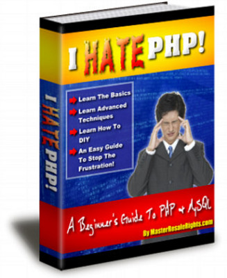 Product picture I Hate PHP (PLR)