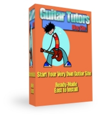 Product picture Guitar Tutors Blog Site (Wordpress 2.7) plr