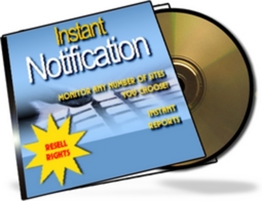 Product picture Instant Notification - Website Monitor PLR