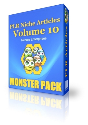 Product picture PLR Niche Articles Vol 10 - Monster Pack (PLR)