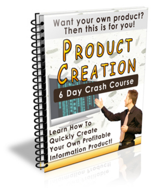 Product picture Product Creation Crash Course - eCourse (PLR)