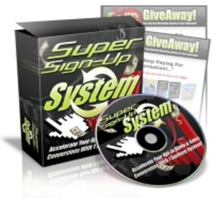 Product picture Super Sign-up System PLR