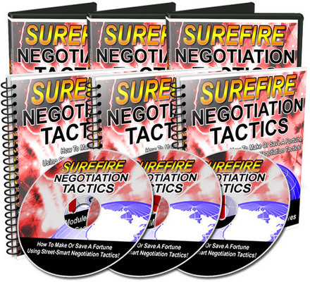 Product picture Surefire Negotiation Tactics - Videos and Audios
