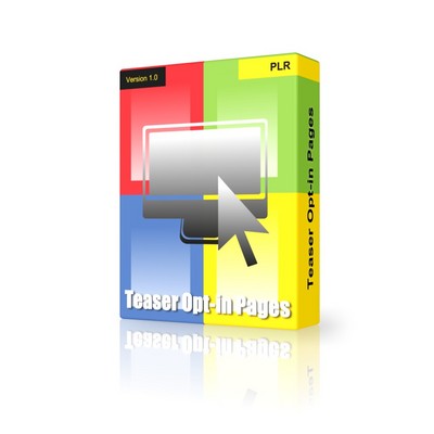 Product picture Teaser Opt-in Pages (PLR)