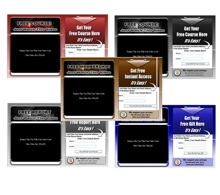 Product picture Video Optin Templates (PLR)