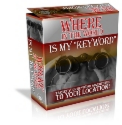 Product picture Where in the World is My Keyword
